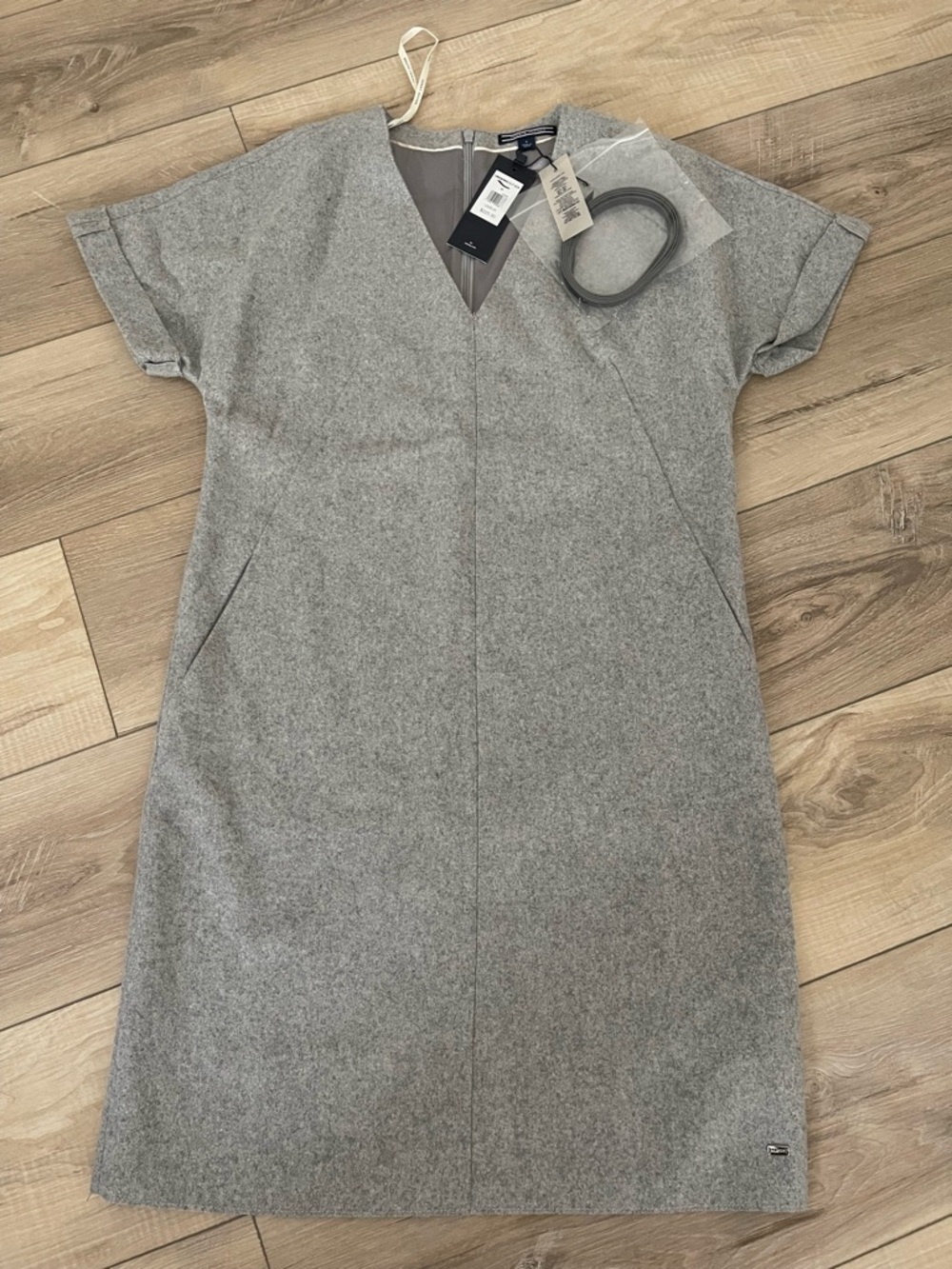 Tommy Hilfiger Heather Gray Midi Shift Dress